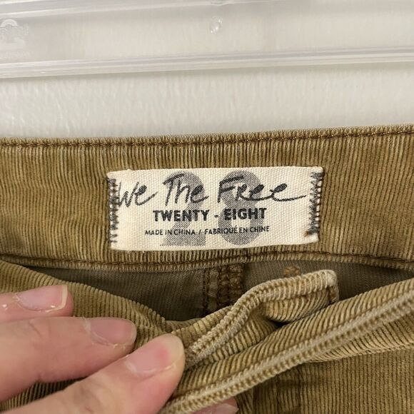 Free People Size 28 Brown Corduroy Flare Pants Super Wide Leg - Picture 4 of 6